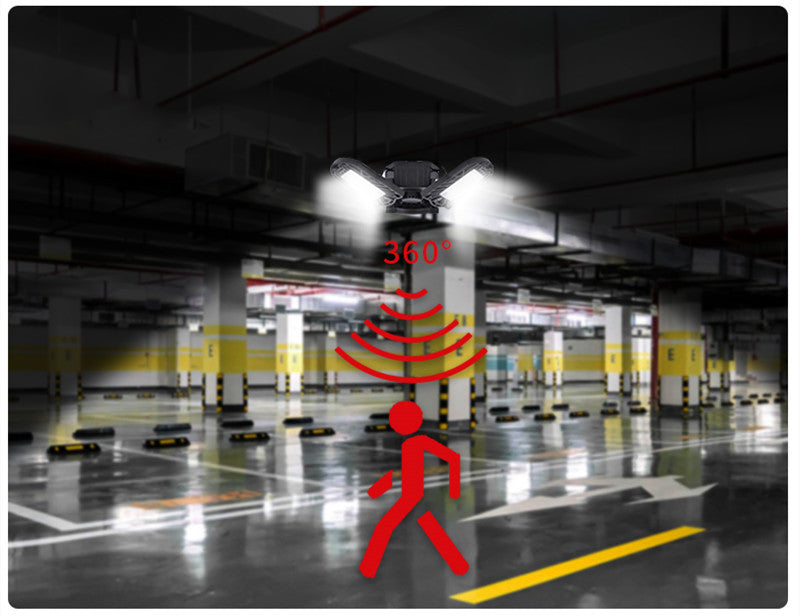 General Deformable Lamp Garage Light Radar Warehouse Industrial Lamp Home Lighting High Intensity - Voltora Hub