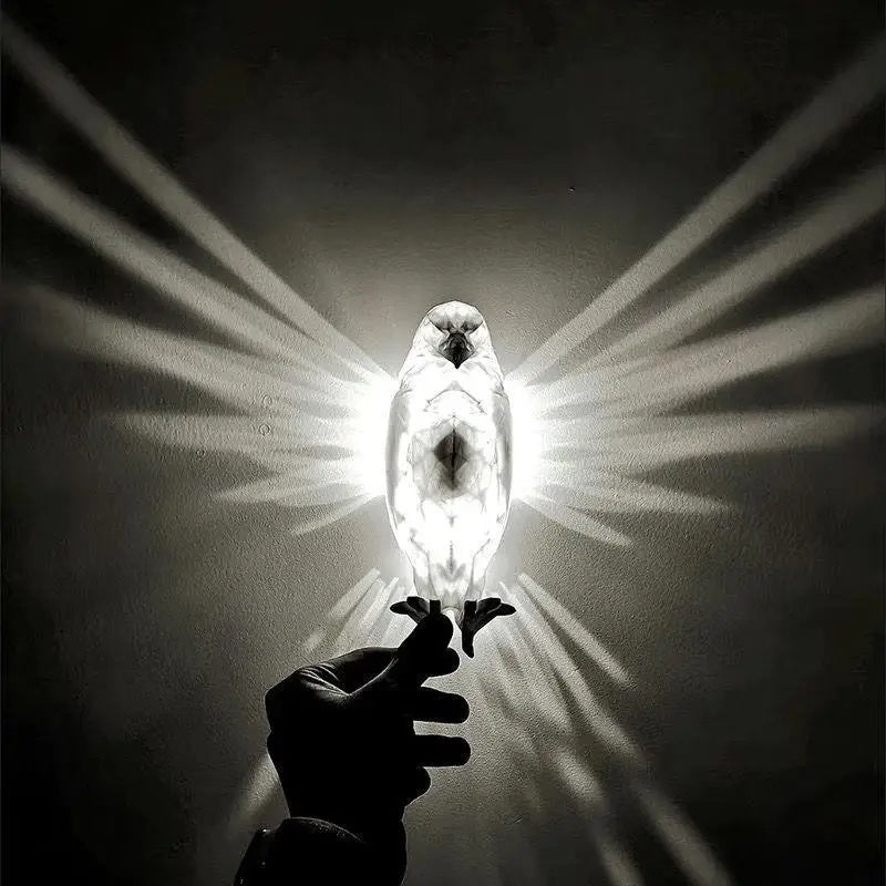 Modern Creative Bird Wall Lamp Owl Eagle Shape Projector Atmosphere Sconce Light 3D Print Body Animal Lighting Lustre Home Decor - Voltora Hub