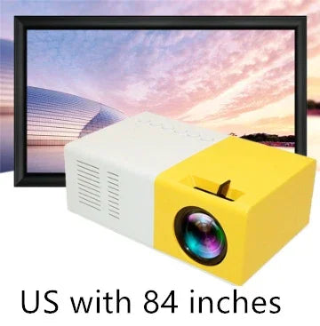 Portable Projector 3D Hd Led Home Theater Cinema HDMI-compatible Usb Audio Projector Yg300 Mini Projector - Voltora Hub