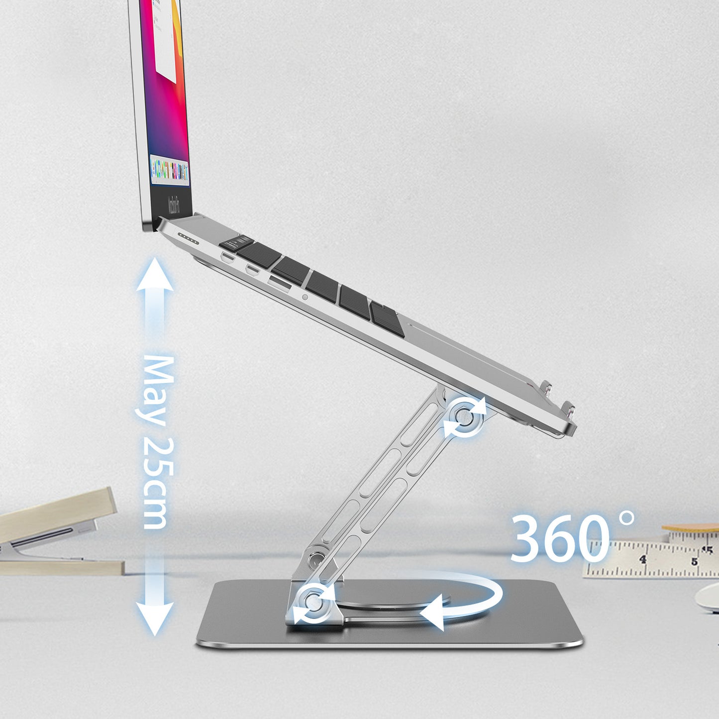 Foldable Adjustable Rotating Aluminum Laptop Stand - Voltora Hub