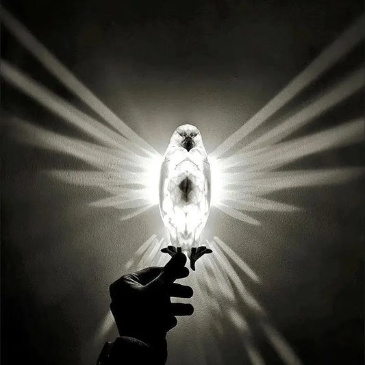 Modern Creative Bird Wall Lamp Owl Eagle Shape Projector Atmosphere Sconce Light 3D Print Body Animal Lighting Lustre Home Decor - Voltora Hub