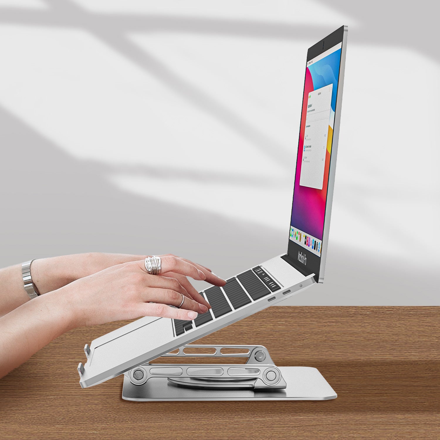 Foldable Adjustable Rotating Aluminum Laptop Stand - Voltora Hub