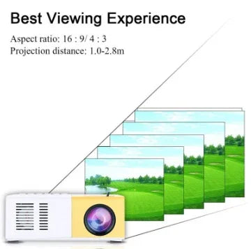 Portable Projector 3D Hd Led Home Theater Cinema HDMI-compatible Usb Audio Projector Yg300 Mini Projector - Voltora Hub