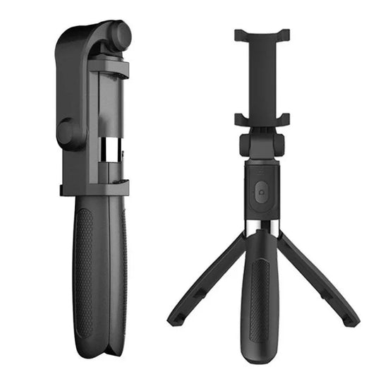 Compatible with Apple, Tripod Selfie Stick Mobile Universal Live Triangle Bracket One Bluetooth Selfie Artifact - Voltora Hub