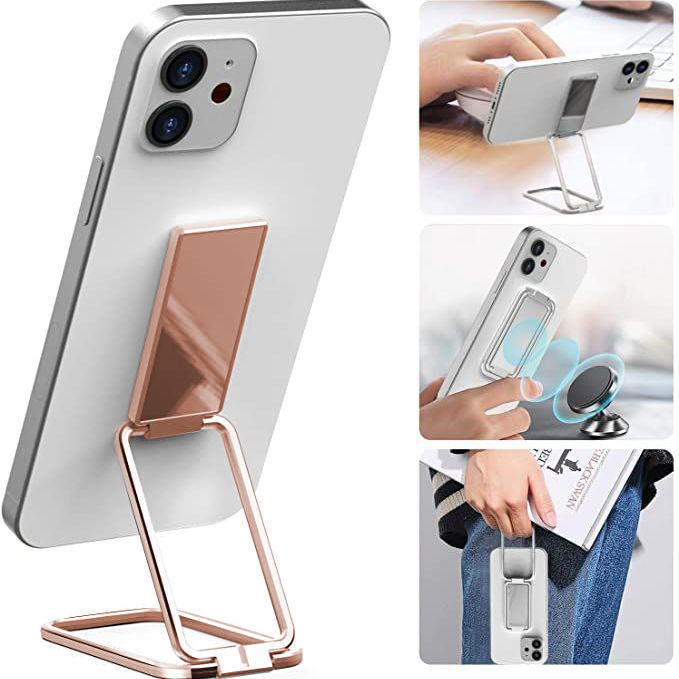 Foldable Mobile Phone Holder Ring Buckle Retractable Desktop CellPhone Stand Car Magnetic Bracket Office Accessories - Voltora Hub