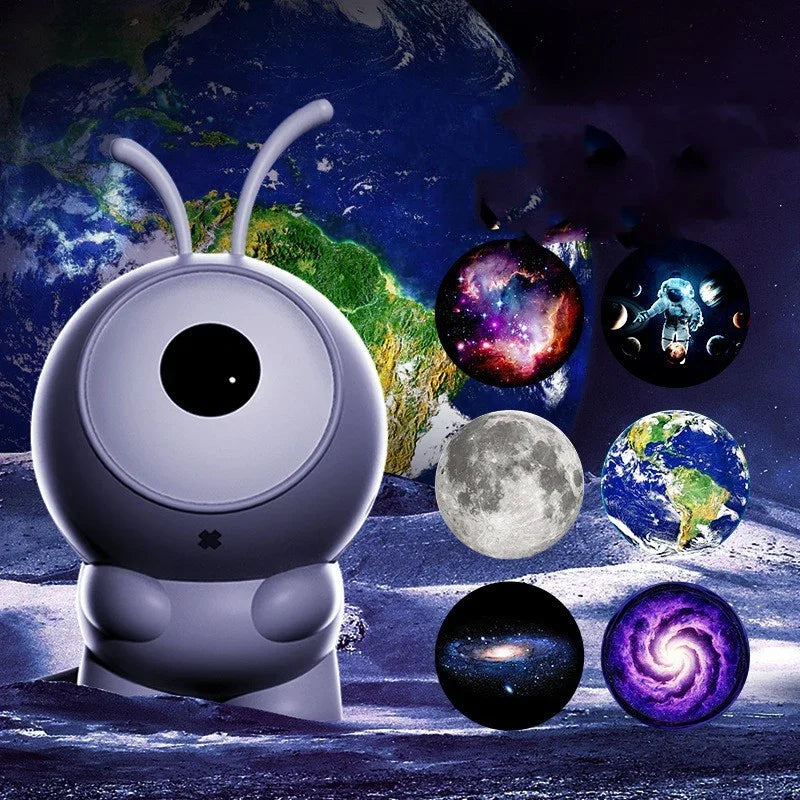 Rechargeable Galaxy Projector Lights 6in1 LED Planetarium Starry Sky Night Lights Rotating Constellation Projector Lamp Decor - Voltora Hub