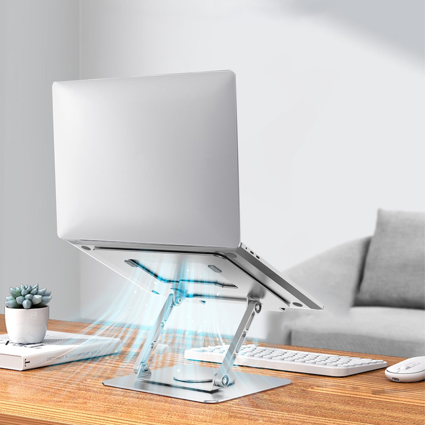 Foldable Adjustable Rotating Aluminum Laptop Stand - Voltora Hub