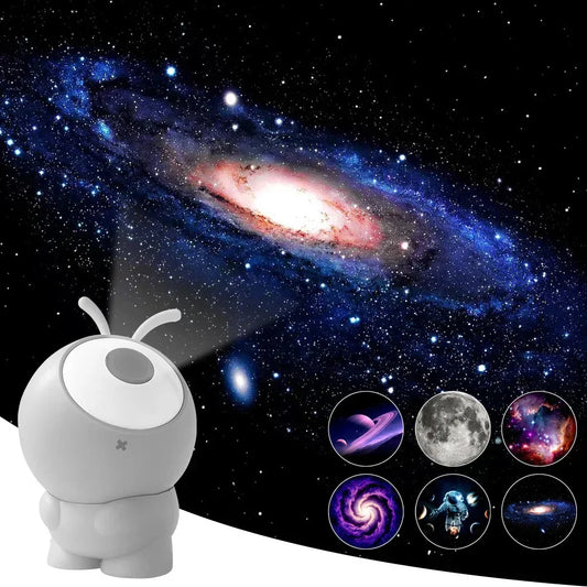 Rechargeable Galaxy Projector Lights 6in1 LED Planetarium Starry Sky Night Lights Rotating Constellation Projector Lamp Decor - Voltora Hub