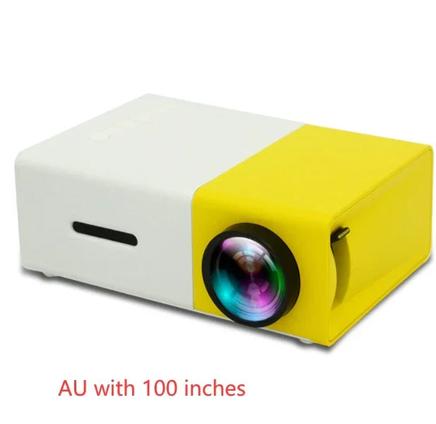 Portable Projector 3D Hd Led Home Theater Cinema HDMI-compatible Usb Audio Projector Yg300 Mini Projector - Voltora Hub