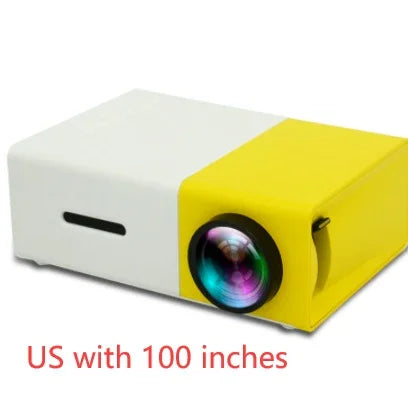 Portable Projector 3D Hd Led Home Theater Cinema HDMI-compatible Usb Audio Projector Yg300 Mini Projector - Voltora Hub