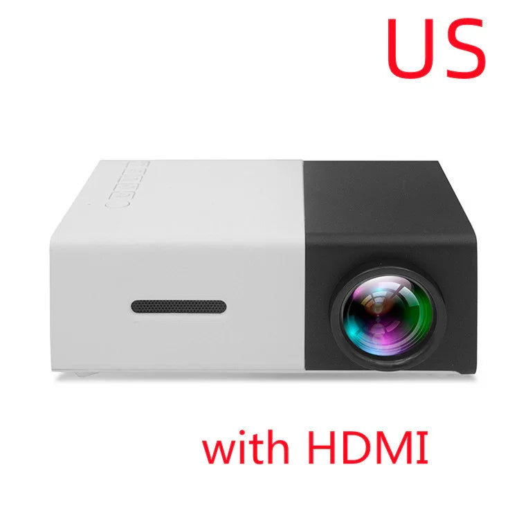 Portable Projector 3D Hd Led Home Theater Cinema HDMI-compatible Usb Audio Projector Yg300 Mini Projector - Voltora Hub
